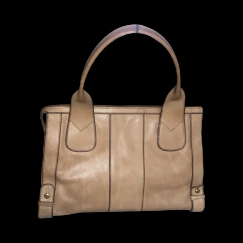 FOSSIL Vintage Reissue Carmel Tan Shoulder Tote Purse Bag